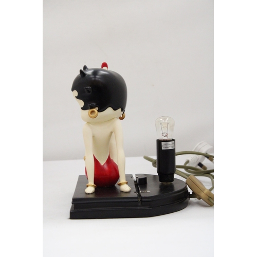 17 - A BETTY BOOP LAMP (VENDOR STATES IN WORKING ORDER) BUT NO WARRANTY GIVEN