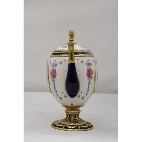 26 - A FABERGE EGG IMPERIAL TEAPOT