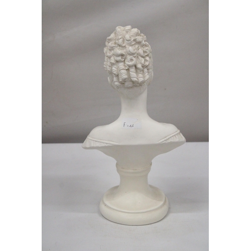 33 - AN ALABASTER MANON LESCAUT BUST - APPROX 39 CM