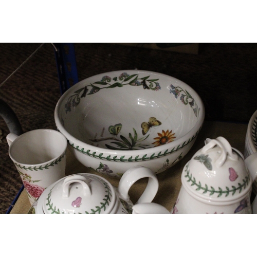 399 - A LARGE QUANTITY OF PORTMEIRION TO INCLUDE TEAPOT, COFFEE POT, CUPS, PLATES, ETC, - MOST A/F