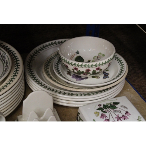 399 - A LARGE QUANTITY OF PORTMEIRION TO INCLUDE TEAPOT, COFFEE POT, CUPS, PLATES, ETC, - MOST A/F