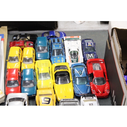 430 - TWENTY NINE DIE-CAST TOY CARS TO INCLUDE A BATMOBILE, BURAGO, CORGI, WELLY, MATCHBOX, ETC