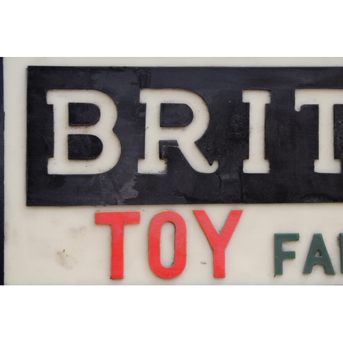 64 - A BRITAINS TOY FARM TRACTORS ILLUMINATED SIGN