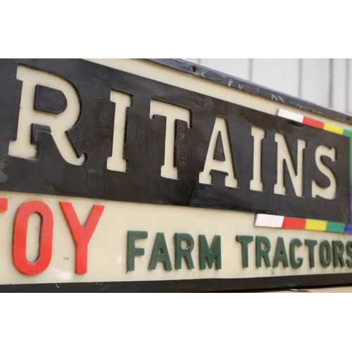 64 - A BRITAINS TOY FARM TRACTORS ILLUMINATED SIGN