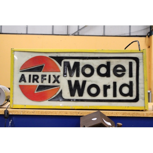 70 - AN AIRFIX MODEL WORLD ILLUMINATED SIGN