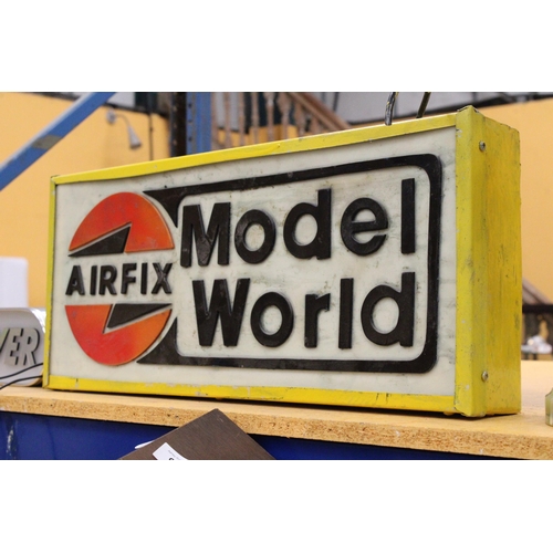 70 - AN AIRFIX MODEL WORLD ILLUMINATED SIGN