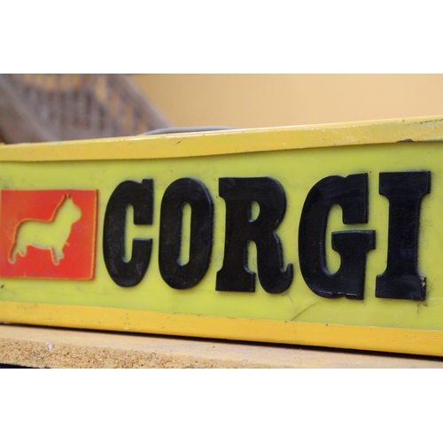 73 - A CORGI TOYS ILLUMINATED SIGN, 69CM X 15CM