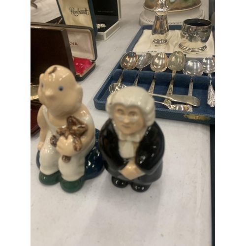 103 - A PAIR FIGURES TO INCLUDE A WADE BARRISTER AND A WADE MEMBERSHIP PIECE OF A BOY HOLDING A BEAR