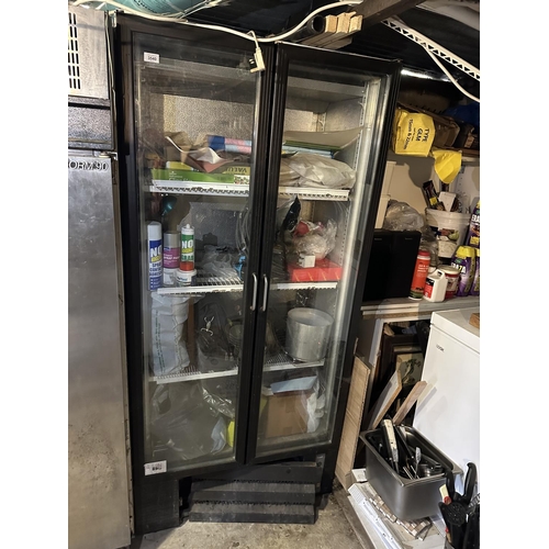 3540 - A PEPSI BRANDED FRIDGE WITH DOUBLE DOORS