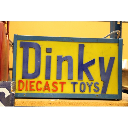 67 - A DINKY DIECAST TOYS ILLUMINATED SIGN