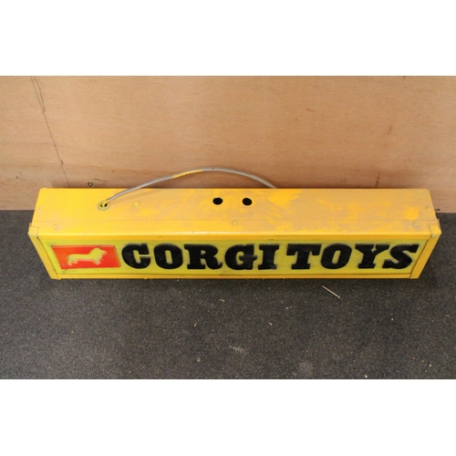 73 - A CORGI TOYS ILLUMINATED SIGN, 69CM X 15CM