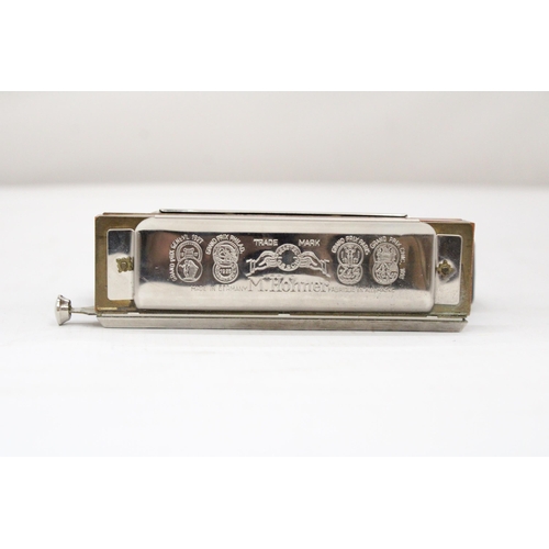 108 - A GERMAN HOHNER 10 HOLE CHROMONICA 260 HARMONICA IN ORIGINAL CASE