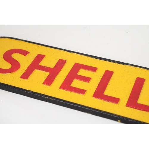 197 - A CAST SHELL MOTOR SPIRIT SIGN