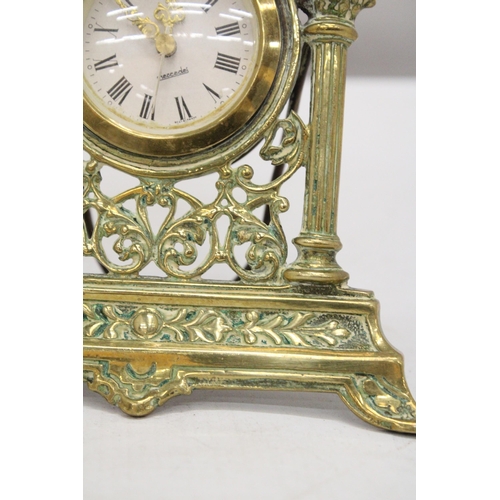 206 - A GERMAN MERCEDES GILT CLOCK