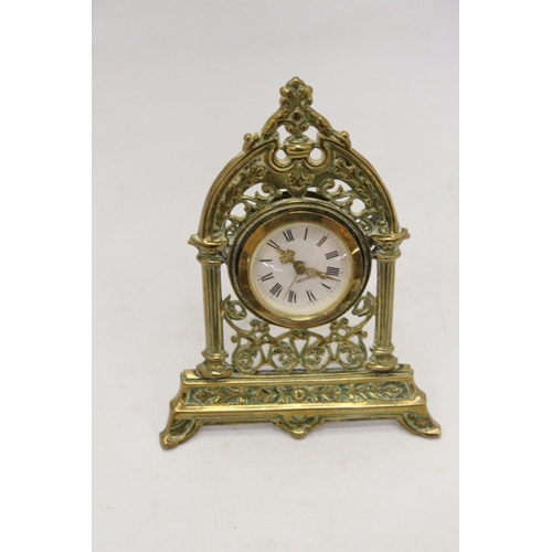 206 - A GERMAN MERCEDES GILT CLOCK