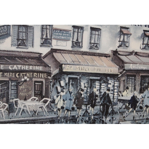 320 - TWO FRAMED PARIS RELATED PRINTS TO INCLUDE NOTRE DAME AND PLACE DU TERTRE