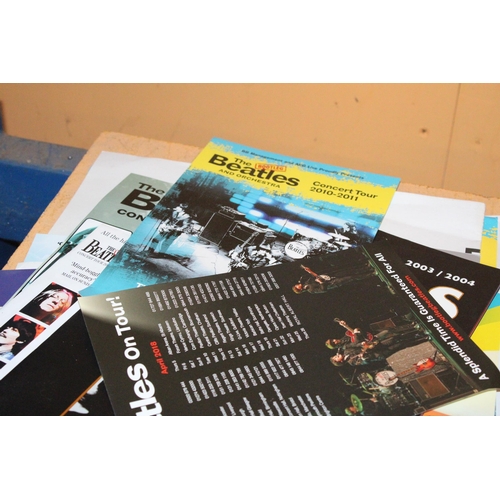 338 - A QUANTITY OF THE BEATLES SOUVENIRS TO INCLUDE THE BOOTLEG BEATLES LIMITED EDITION SOUVENIR PROGRAMM... 