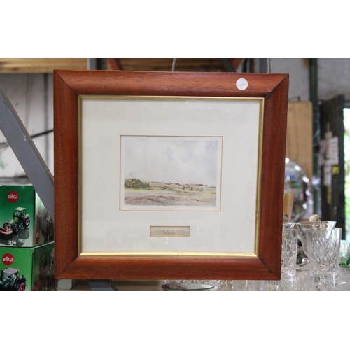 400 - A FRAMED PRINT 'LYTHAM AND ST ANNE'S, THE SEVENTH TEE'