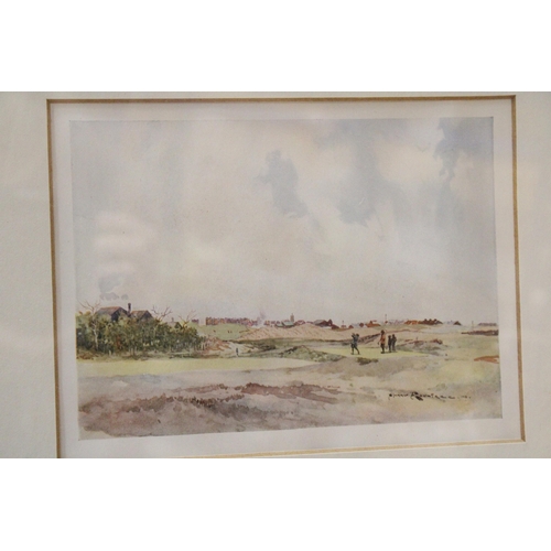 400 - A FRAMED PRINT 'LYTHAM AND ST ANNE'S, THE SEVENTH TEE'