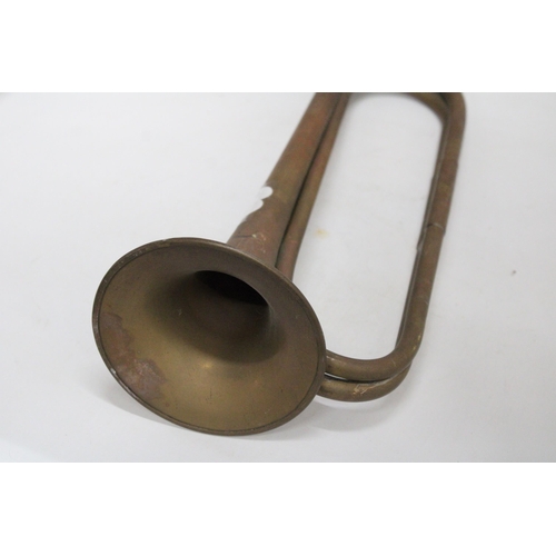 448 - A VINTAGE COPPER BUGLE