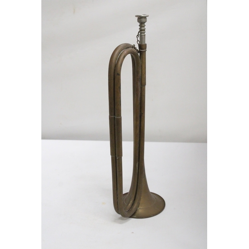 448 - A VINTAGE COPPER BUGLE