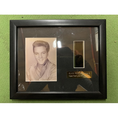 960 - THREE FRAMED ELVIS SERIES ONE, TWO AND THREE LIMITED EDITION REAL FILM REEL CELLS WITH CERTIFICATES