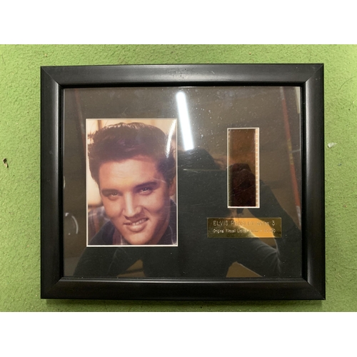 960 - THREE FRAMED ELVIS SERIES ONE, TWO AND THREE LIMITED EDITION REAL FILM REEL CELLS WITH CERTIFICATES