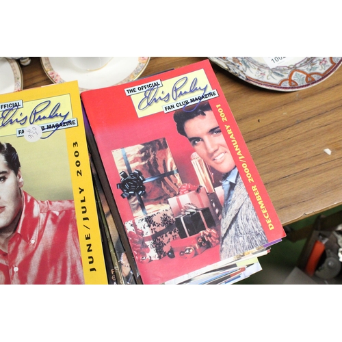 1003 - 94 EDITIONS OF THE OFFICIAL ELVIS FAN CLUB OF GREAT BRITAIN MAGAZINE