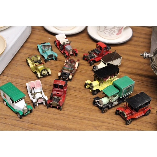 1027 - TWELVE MATCHBOX, 'MODELS OF YESTERYEAR' CARS AND VANS