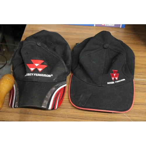 1059 - TWO MASSEY FERGUSON CAPS