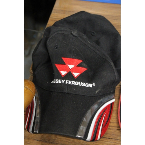 1059 - TWO MASSEY FERGUSON CAPS