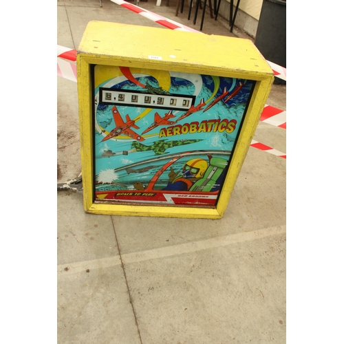 1501 - A VINTAGE AEROBATICS ARCADE MACHINE