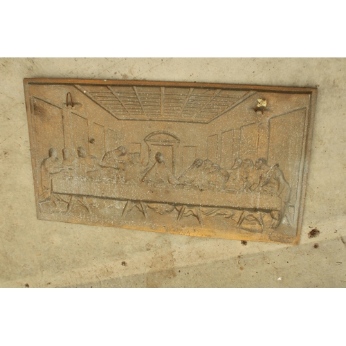 1506 - A DECORATIVE CAST PLAQUE OF THE LAST SUPPER