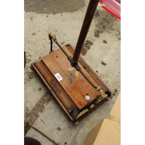 1645 - A VINTAGE WOODEN EWBANK VACUUM CLEANER