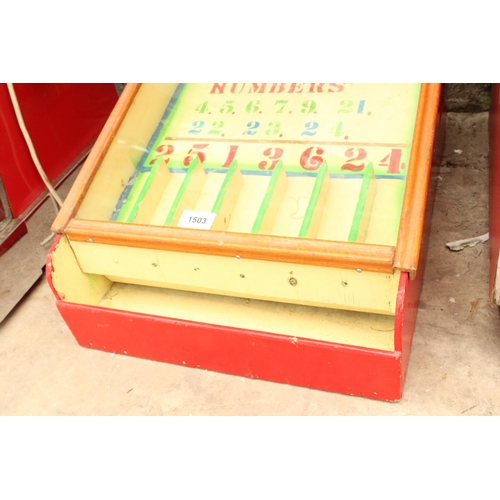 1905 - AN ORIGINAL AUTOMATED MICKEY MOUSE FAIRGROUND GAME MACHINE - VENDOR STATES IN WORKING ORDER BUT NO W... 