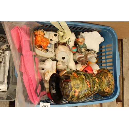 2320 - AN ASSORTMENT OF HOUSEHOLD CLEARANCE ITEMS