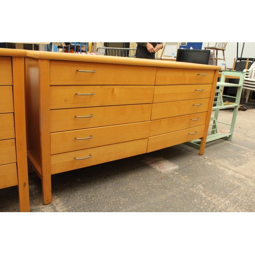 2625 - A STORAGE CHEST OF TEN DRAWERS 59' WIDE