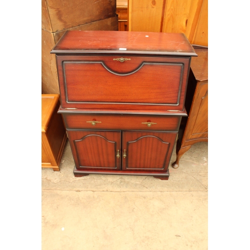 2669 - A MAHOGANY BUREAU 31.5