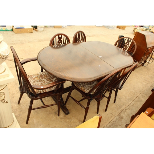 2685 - A JAYCEE D END EXTENDING DINING TABLE 66