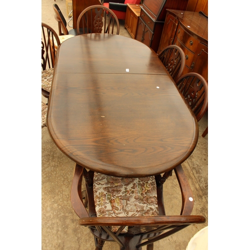 2685 - A JAYCEE D END EXTENDING DINING TABLE 66