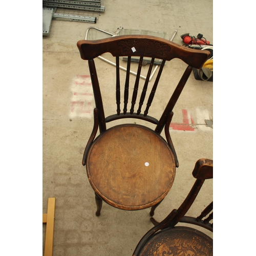 2719 - TWO BENTWOOD DINING CHAIRS