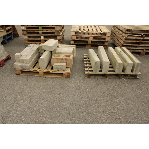 3294 - AN ASSORTMENT OF KERB STONES, DROP CURB STONES AND FOUNDATION BLOCKS ETC