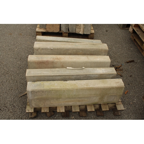 3294 - AN ASSORTMENT OF KERB STONES, DROP CURB STONES AND FOUNDATION BLOCKS ETC