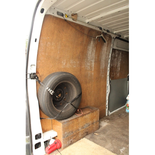 3395 - A RENAULT MASTER MM35DCI 100 ABS VAN WITH RACKING IN THE BACK KITTED OUT WITH RACKING FOR TRANSPORTI... 