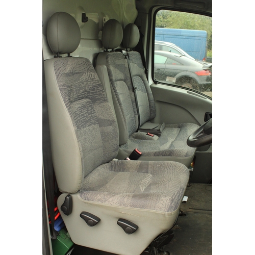 3395 - A RENAULT MASTER MM35DCI 100 ABS VAN WITH RACKING IN THE BACK KITTED OUT WITH RACKING FOR TRANSPORTI... 