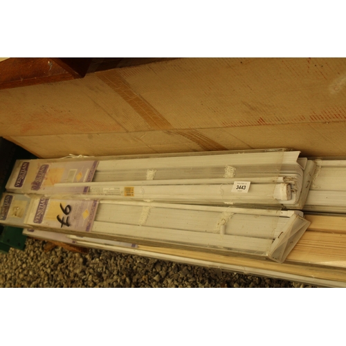 3443 - A LARGE QUANTITY OF AS NEW AND BOXED VENETIAN BLINDS OF DIFFERING SIZES