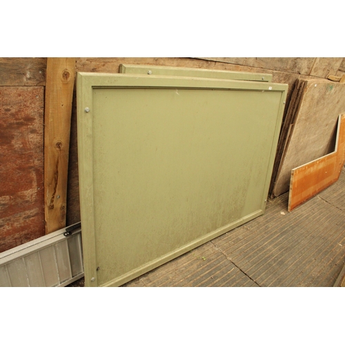 3460 - TWO WOODEN PAINTED WALL MOUNTED DISPLAY BOARDS