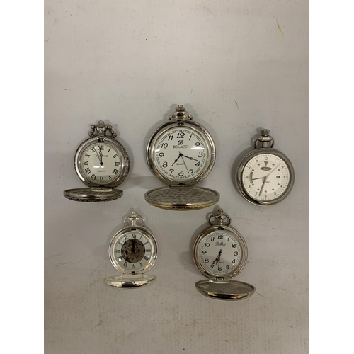 117 - FIVE POCKET WATCHES