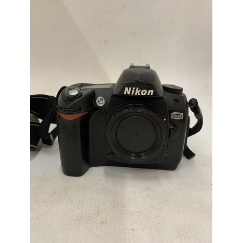 157 - A NIKON D70 CAMERA