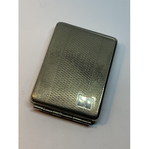 64 - A SILVER CHEROOT/CARD CASE